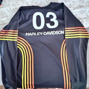 Harley-Davidson Black and Red H-D Tech Collar Shirt 2XL